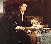 Lorenzo Lotto Portrait of a Gentleman in his Study oil painting on canvas